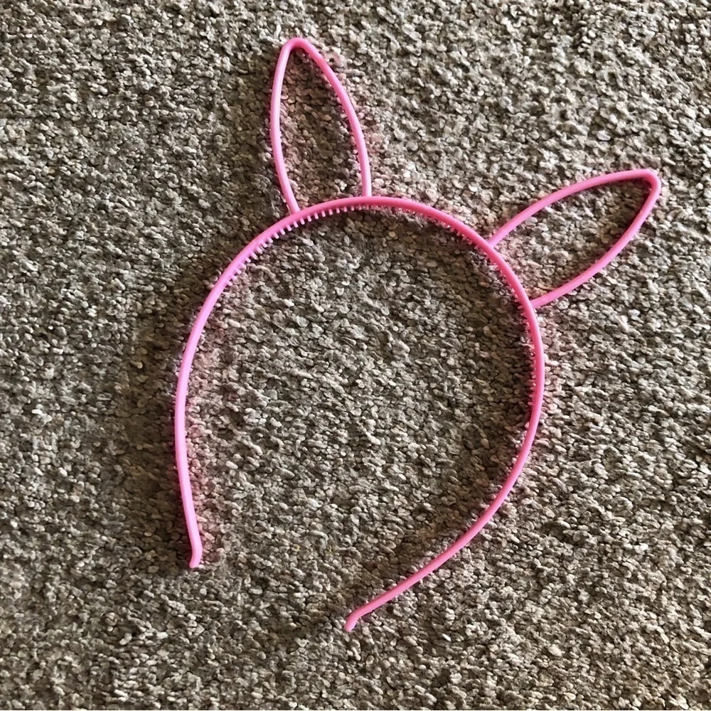 Pink bunny ear headband